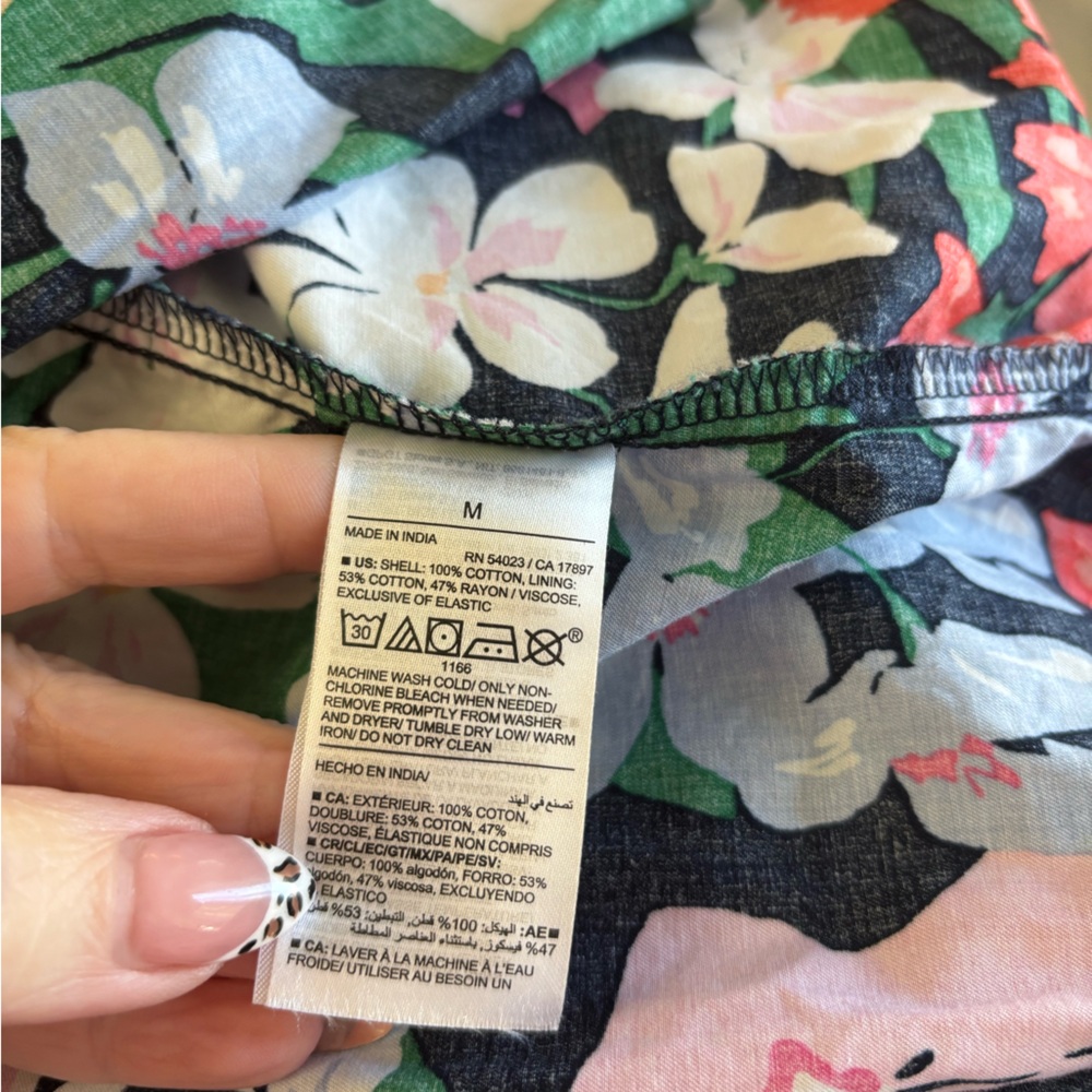 OLD NAVY Blue Floral Midi Dress - Picture 5 of 9